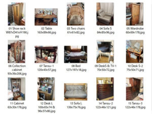 家具の引っ越しリスト